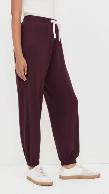 Splits59 Andie Oversized Fleece Sweatpants Dark Cherry L | Thumbnail 4 Splits59 Andie Oversized Fleece Sweatpants Dark Cherry L | Thumbnail 4