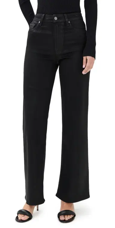PAIGE Coated Anessa Jeans Black Fog Luxe Coating 34 | Thumbnail 1 PAIGE Coated Anessa Jeans Black Fog Luxe Coating 34 | Thumbnail 1