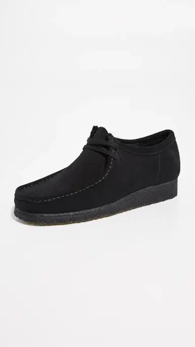 Clarks Suede Wallabee Shoes Black 8 | Thumbnail 2 Clarks Suede Wallabee Shoes Black 8 | Thumbnail 2