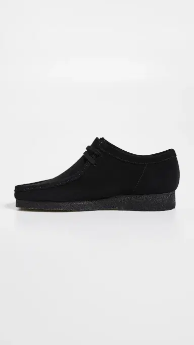 Clarks Suede Wallabee Shoes Black 8 | Thumbnail 3 Clarks Suede Wallabee Shoes Black 8 | Thumbnail 3