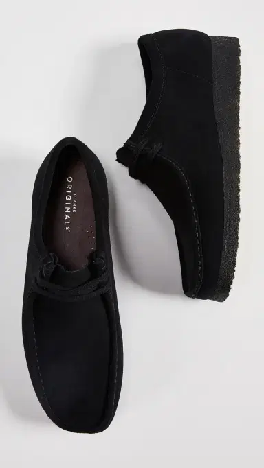Clarks Suede Wallabee Shoes Black 8 | Thumbnail 6 Clarks Suede Wallabee Shoes Black 8 | Thumbnail 6