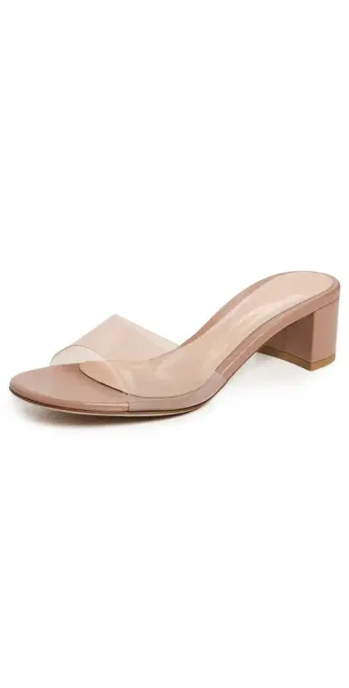 Gianvito Rossi Glass Heeled Sandals Praline | Thumbnail 1 Gianvito Rossi Glass Heeled Sandals Praline | Thumbnail 1