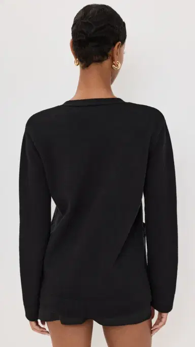 endless rose Chain Oversized Cardigan Black M | Thumbnail 3 endless rose Chain Oversized Cardigan Black M | Thumbnail 3