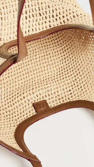 MZ Wallace Large Georgica Crochet Tote Camel Crochet One Size | Thumbnail 6 MZ Wallace Large Georgica Crochet Tote Camel Crochet One Size | Thumbnail 6