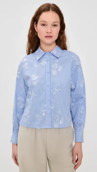 Hunter Bell Hudson Collared Shirt Sullivan Stripe | Thumbnail 2 Hunter Bell Hudson Collared Shirt Sullivan Stripe | Thumbnail 2