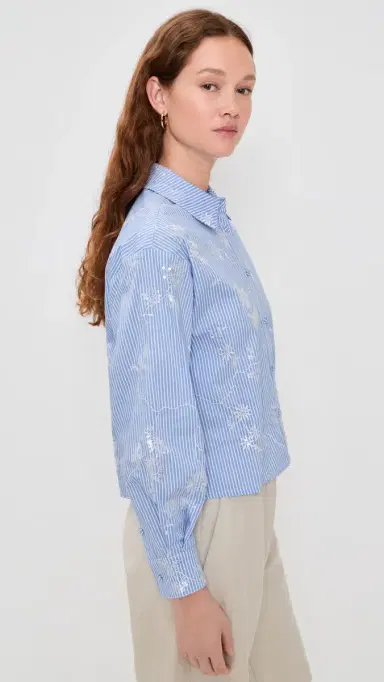 Hunter Bell Hudson Collared Shirt Sullivan Stripe | Thumbnail 4 Hunter Bell Hudson Collared Shirt Sullivan Stripe | Thumbnail 4