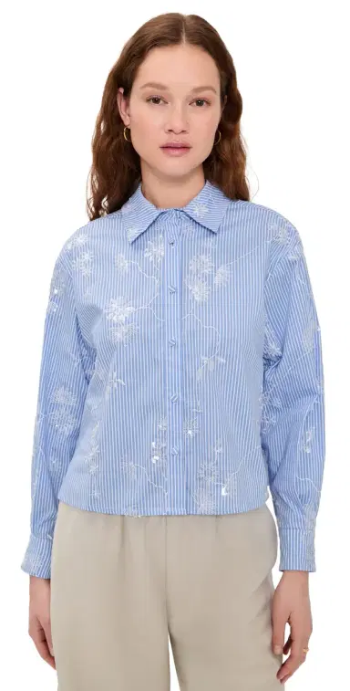 Hunter Bell Hudson Collared Shirt Sullivan Stripe | Thumbnail 1 Hunter Bell Hudson Collared Shirt Sullivan Stripe | Thumbnail 1