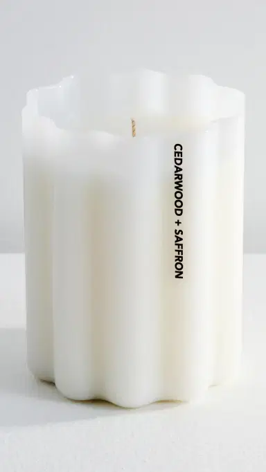 FAZEEK Cedar Wood and Saffron Wave Candle | Thumbnail 2 FAZEEK Cedar Wood and Saffron Wave Candle | Thumbnail 2