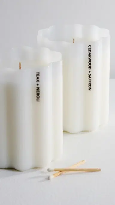 FAZEEK Cedar Wood and Saffron Wave Candle | Thumbnail 3 FAZEEK Cedar Wood and Saffron Wave Candle | Thumbnail 3