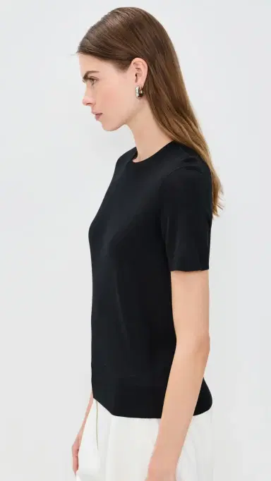 Theory Basic Tee Black M | Thumbnail 4 Theory Basic Tee Black M | Thumbnail 4