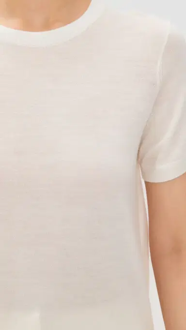 Theory Basic Tee New Ivory M | Thumbnail 6 Theory Basic Tee New Ivory M | Thumbnail 6
