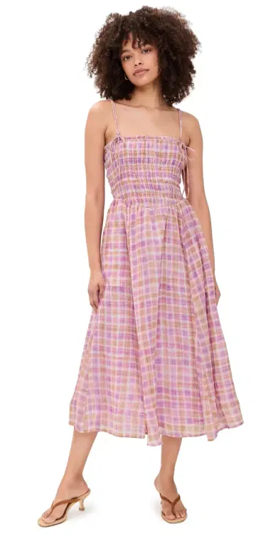 ASTR the Label Lahela Dress Pink Plaid | Thumbnail 1 ASTR the Label Lahela Dress Pink Plaid | Thumbnail 1