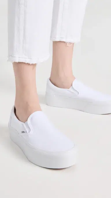 Vans Ua Classic Slip-On Stackform Sneakers Canvas True White | Thumbnail 3 Vans Ua Classic Slip-On Stackform Sneakers Canvas True White | Thumbnail 3
