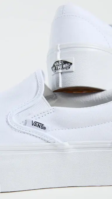 Vans Ua Classic Slip-On Stackform Sneakers Canvas True White | Thumbnail 6 Vans Ua Classic Slip-On Stackform Sneakers Canvas True White | Thumbnail 6
