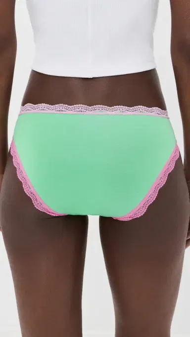 Stripe & Stare Original Knickers 4 Pack Candy Floss Contrast | Thumbnail 4 Stripe & Stare Original Knickers 4 Pack Candy Floss Contrast | Thumbnail 4