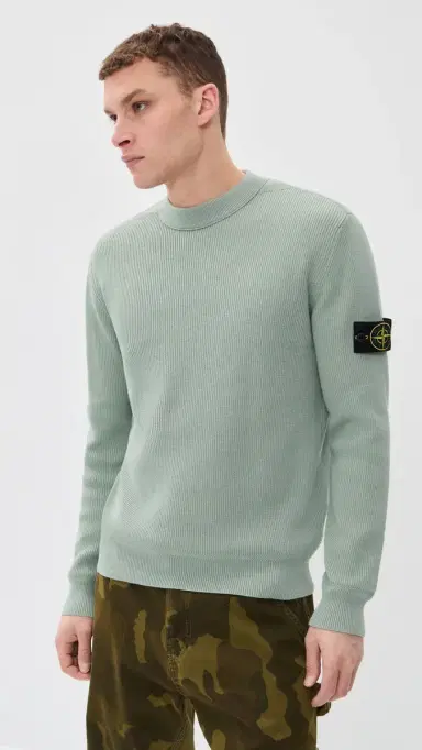 Stone Island Ribbed Cotton Crew Sweater age | Thumbnail 2 Stone Island Ribbed Cotton Crew Sweater age | Thumbnail 2
