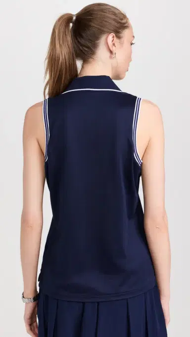 RLX Ralph Lauren Sleeveless Tour Pique Cricket Polo Refined Navy XS | Thumbnail 3 RLX Ralph Lauren Sleeveless Tour Pique Cricket Polo Refined Navy XS | Thumbnail 3
