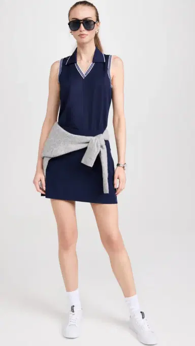 RLX Ralph Lauren Sleeveless Tour Pique Cricket Polo Refined Navy XS | Thumbnail 5 RLX Ralph Lauren Sleeveless Tour Pique Cricket Polo Refined Navy XS | Thumbnail 5