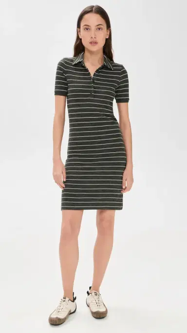 rag & bone The Knit Stripe Polo Mini Dress armmt | Thumbnail 2 rag & bone The Knit Stripe Polo Mini Dress armmt | Thumbnail 2