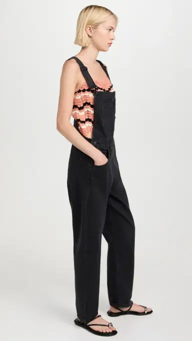 Free People Ziggy Denim Overalls ineral Black | Thumbnail 4 Free People Ziggy Denim Overalls ineral Black | Thumbnail 4