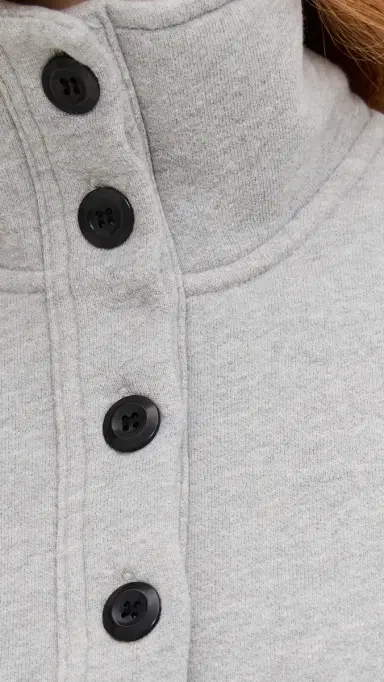 Citizens of Humanity Mirelle Funnel Neck Sweatshirt Heather Grey | Thumbnail 6 Citizens of Humanity Mirelle Funnel Neck Sweatshirt Heather Grey | Thumbnail 6