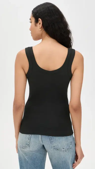 rag & bone The Essential Rib U Neck Tank Black | Thumbnail 3 rag & bone The Essential Rib U Neck Tank Black | Thumbnail 3