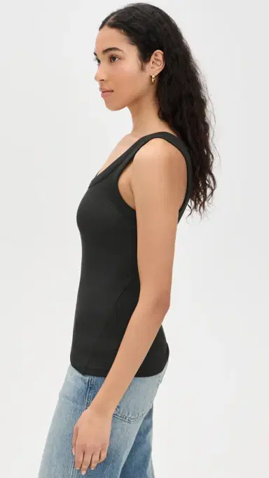 rag & bone The Essential Rib U Neck Tank Black | Thumbnail 4 rag & bone The Essential Rib U Neck Tank Black | Thumbnail 4