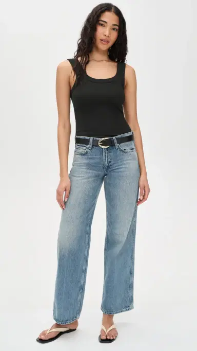 rag & bone The Essential Rib U Neck Tank Black | Thumbnail 5 rag & bone The Essential Rib U Neck Tank Black | Thumbnail 5
