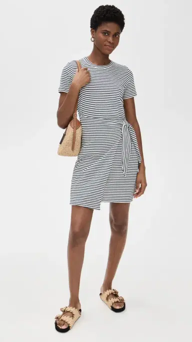 RAILS Edie Dress Navy icro Stripe | Thumbnail 5 RAILS Edie Dress Navy icro Stripe | Thumbnail 5