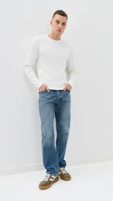 Vince Thermal Crew Shirt Off White M | Thumbnail 5 Vince Thermal Crew Shirt Off White M | Thumbnail 5