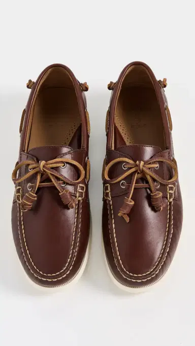 Polo Ralph Lauren Merton Leather Boat Shoes Polo Tan 8 | Thumbnail 4 Polo Ralph Lauren Merton Leather Boat Shoes Polo Tan 8 | Thumbnail 4