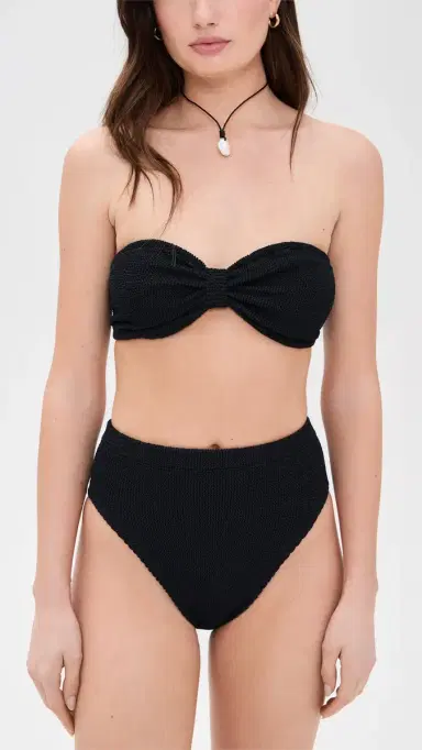 Hunza G High Waist Bikini Bottoms Black One Size | Thumbnail 4 Hunza G High Waist Bikini Bottoms Black One Size | Thumbnail 4