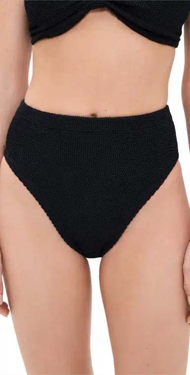 Hunza G High Waist Bikini Bottoms Black One Size | Thumbnail 1 Hunza G High Waist Bikini Bottoms Black One Size | Thumbnail 1