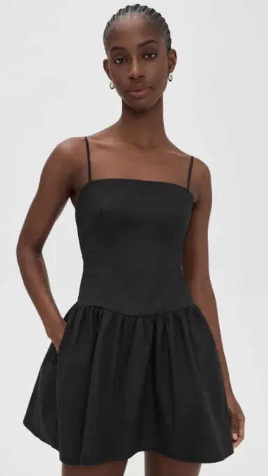 Susana Monaco Poplin Smocking Dress Black | Thumbnail 2 Susana Monaco Poplin Smocking Dress Black | Thumbnail 2