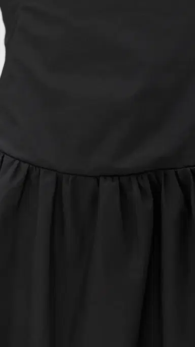 Susana Monaco Poplin Smocking Dress Black | Thumbnail 6 Susana Monaco Poplin Smocking Dress Black | Thumbnail 6