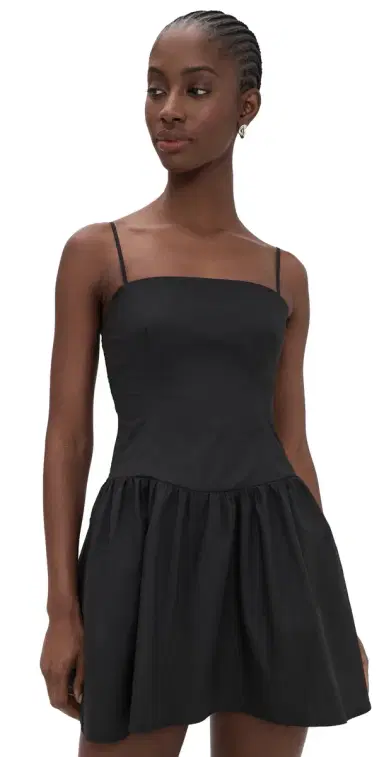 Susana Monaco Poplin Smocking Dress Black | Thumbnail 1 Susana Monaco Poplin Smocking Dress Black | Thumbnail 1