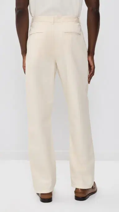 Les Deux Romeo Pleated Chino Pants Eggnog White | Thumbnail 3 Les Deux Romeo Pleated Chino Pants Eggnog White | Thumbnail 3