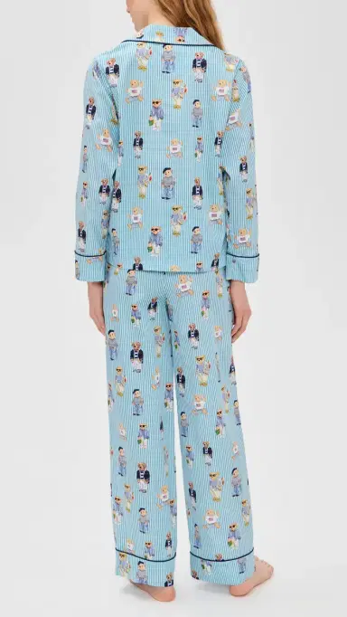 Polo Ralph Lauren Allover Bear Madison Pajama et Aqua Mist Bear | Thumbnail 3 Polo Ralph Lauren Allover Bear Madison Pajama et Aqua Mist Bear | Thumbnail 3