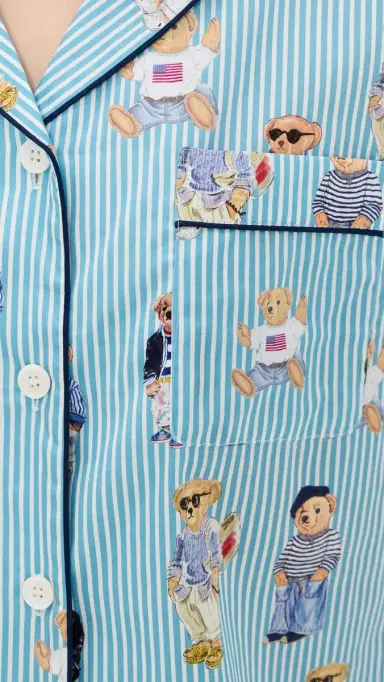 Polo Ralph Lauren Allover Bear Madison Pajama et Aqua Mist Bear | Thumbnail 6 Polo Ralph Lauren Allover Bear Madison Pajama et Aqua Mist Bear | Thumbnail 6
