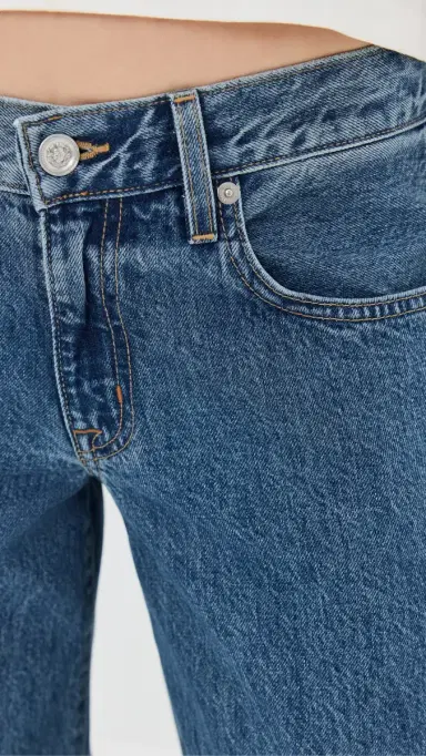 SLVRLAKE Lexi Low Rise Wide Leg Jeans Satisfaction | Thumbnail 6 SLVRLAKE Lexi Low Rise Wide Leg Jeans Satisfaction | Thumbnail 6