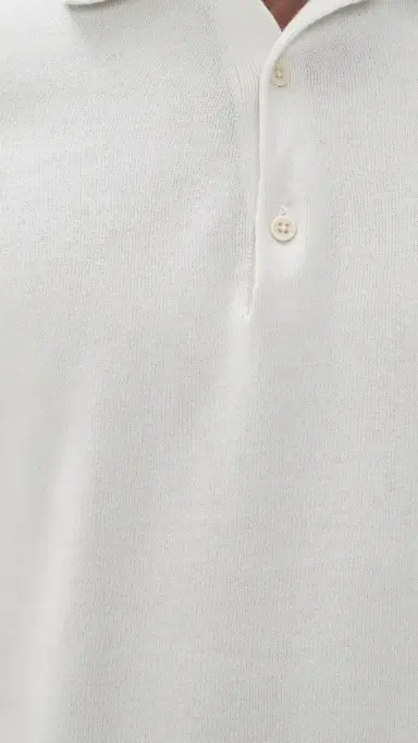 REIGNING CHAMP Supima Knit Riviera Polo Oyster | Thumbnail 6 REIGNING CHAMP Supima Knit Riviera Polo Oyster | Thumbnail 6