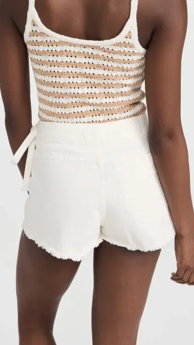 Free People Emmy Denim Skort White | Thumbnail 3 Free People Emmy Denim Skort White | Thumbnail 3