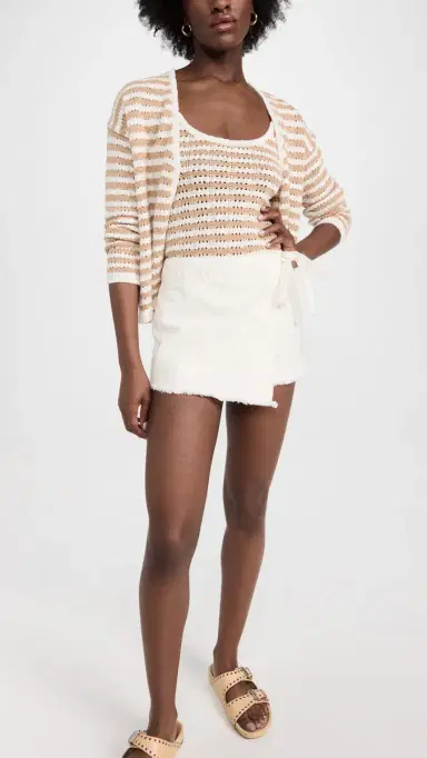 Free People Emmy Denim Skort White | Thumbnail 5 Free People Emmy Denim Skort White | Thumbnail 5