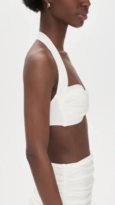 Norma Kamali Bill Bikini Top now White | Thumbnail 4 Norma Kamali Bill Bikini Top now White | Thumbnail 4