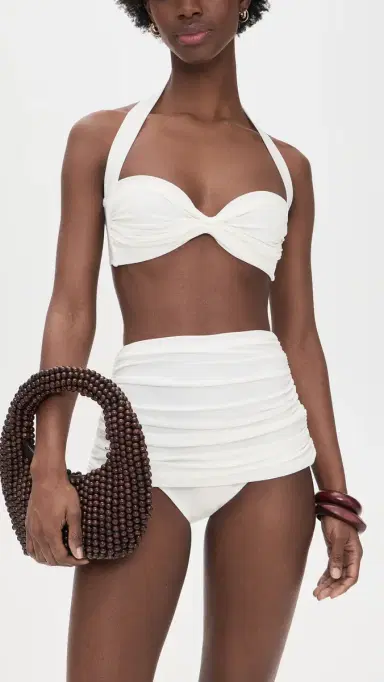 Norma Kamali Bill Bikini Top now White | Thumbnail 5 Norma Kamali Bill Bikini Top now White | Thumbnail 5