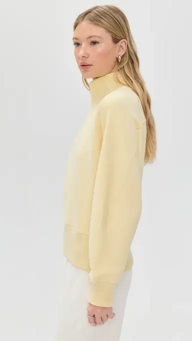 LE BOP Thea Quarter-Zip Pullover Butter Yellow | Thumbnail 4 LE BOP Thea Quarter-Zip Pullover Butter Yellow | Thumbnail 4