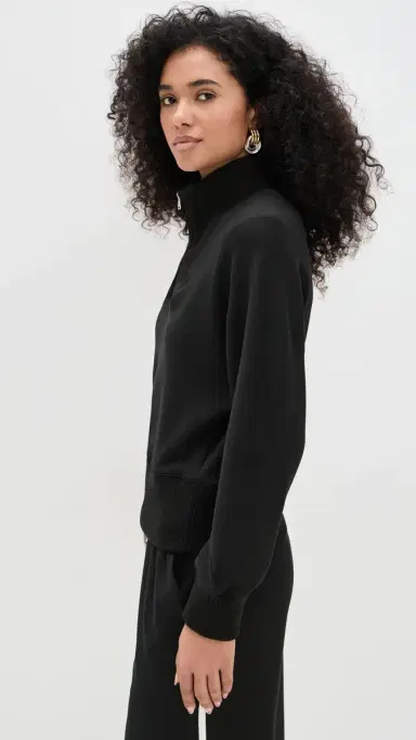 LE BOP Thea Quarter-Zip Pullover Black | Thumbnail 4 LE BOP Thea Quarter-Zip Pullover Black | Thumbnail 4