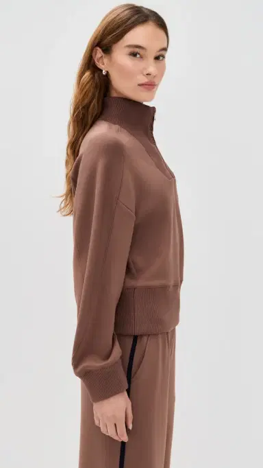 LE BOP Thea Quarter-Zip Pullover Nutmeg | Thumbnail 4 LE BOP Thea Quarter-Zip Pullover Nutmeg | Thumbnail 4