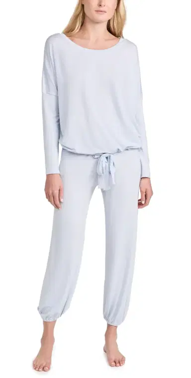 Eberjey Gisele The Slouchy Set Ice Blue | Thumbnail 1 Eberjey Gisele The Slouchy Set Ice Blue | Thumbnail 1