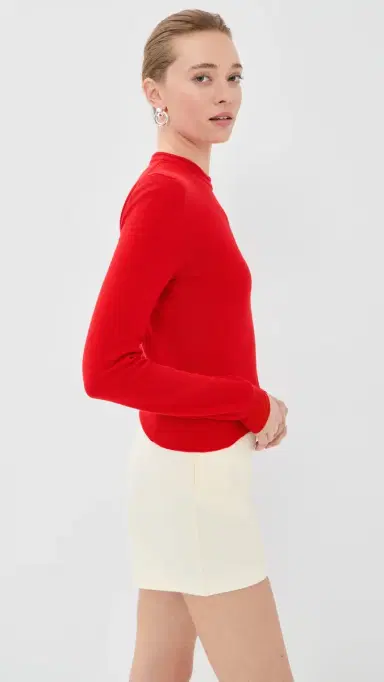 Jil Sander Crew Neck Long Sleeve Sweater Rouge | Thumbnail 4 Jil Sander Crew Neck Long Sleeve Sweater Rouge | Thumbnail 4